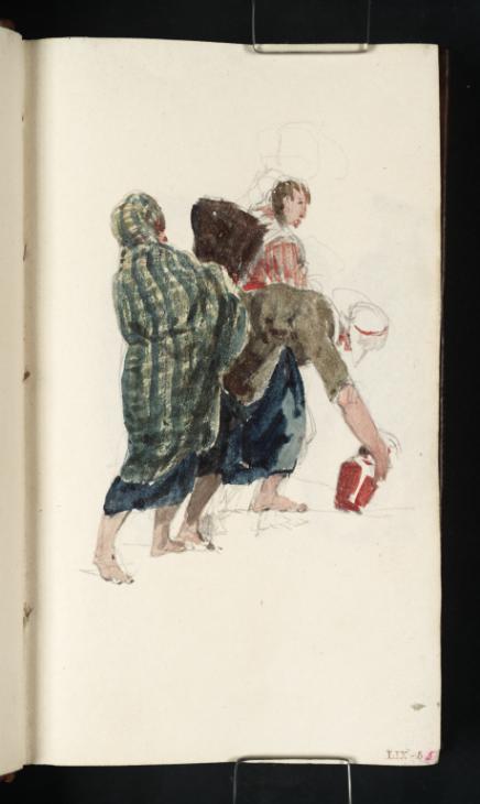 Joseph Mallord William Turner, ‘Three Women at a Well, One Stooping to Fill a Ewer, Another with a Pail on her Head’ 1801