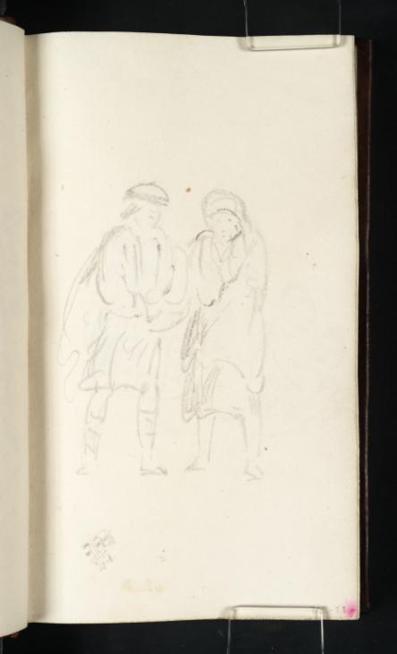 Joseph Mallord William Turner, ‘A Man and a Woman; Study of a Detail of Plaid’ 1801