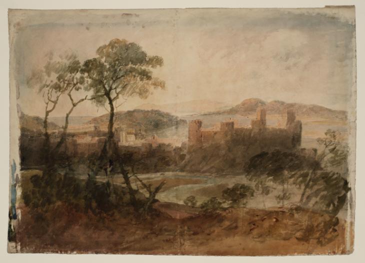 Joseph Mallord William Turner, ‘Looking down on Conway Castle, from the South-East’ c.1799-1800