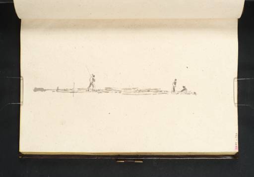 Joseph Mallord William Turner, ‘A Barge with Three Figures on its Deck’ c.1800-1