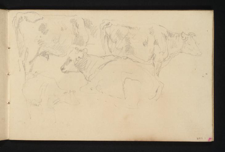 Joseph Mallord William Turner, ‘Four Cows, One of them Lying Down’ c.1801