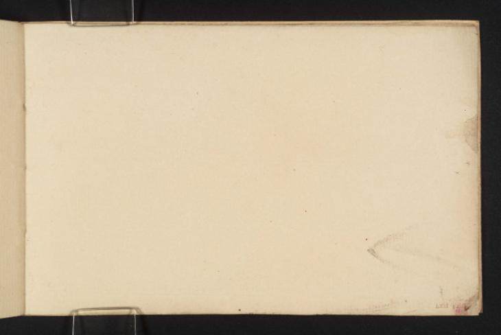 Joseph Mallord William Turner, ‘Blank’ ?c.1799-1801 (Blank right-hand page of sketchbook)