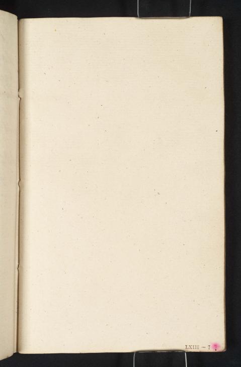 Joseph Mallord William Turner, ‘Blank’ 1801 (Blank right-hand page of sketchbook)