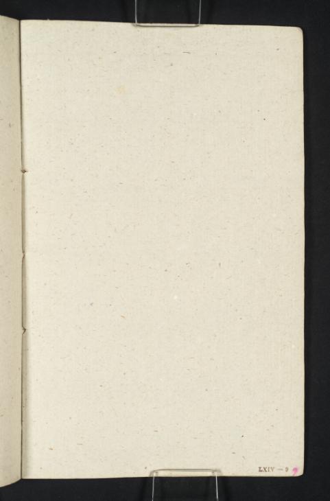 Joseph Mallord William Turner, ‘Blank’ c.1799-1801 (Blank right-hand page of sketchbook)
