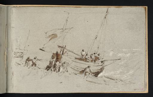 Joseph Mallord William Turner, ‘A Fishing Boat being Launched’ c.1801-2