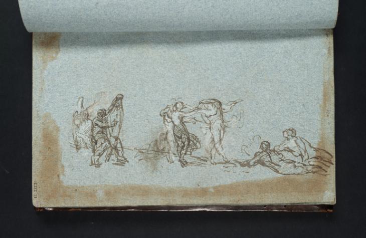 Joseph Mallord William Turner, ‘A Group of Figures Dancing and Listening to a Harpist’ c.1799-1802