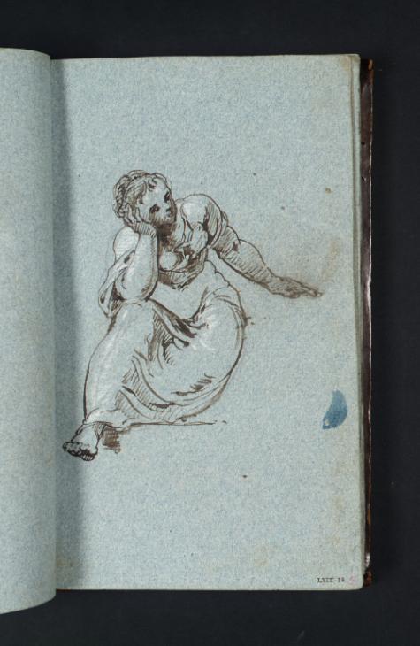 Joseph Mallord William Turner, ‘A Seated Woman Listening’ c.1799-1802