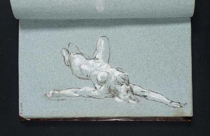 Joseph Mallord William Turner, ‘A Supine Nude Woman with Arms Extended’ c.1799-1802