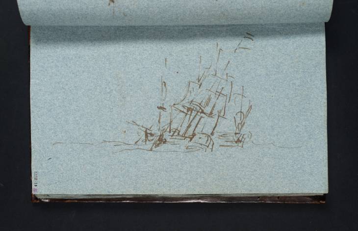 Joseph Mallord William Turner, ‘A Group of Sailing Ships at Sea’ c.1799-1802