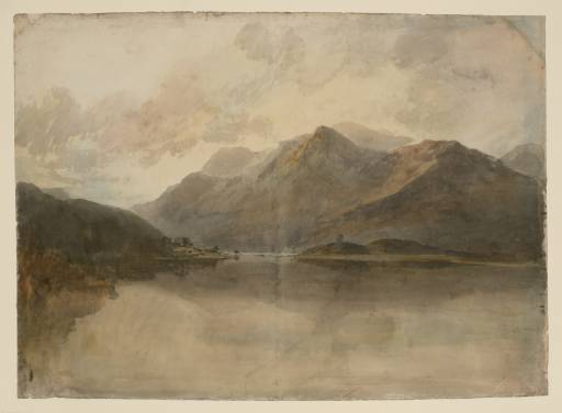 Joseph Mallord William Turner, ‘Lake Llanberis and Dolbadarn Castle’ 1799-1800