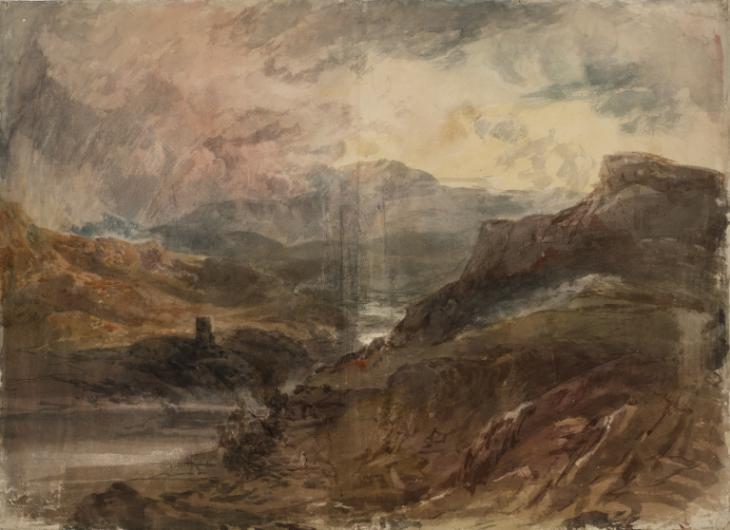 Joseph Mallord William Turner, ‘Dolbadarn and the Pass of Llanberis’ c.1799-1800