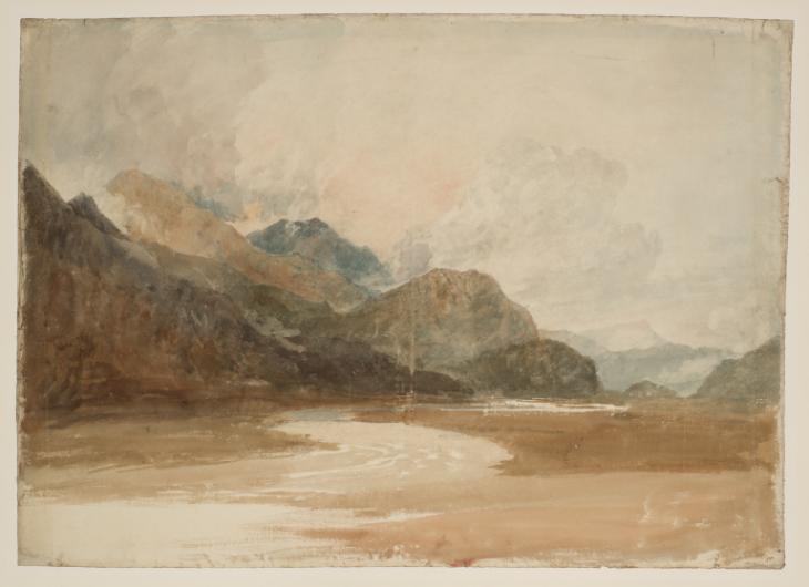 Joseph Mallord William Turner, ‘Mountains near Beddgelert, with Dinas Emrys’ c.1799-1800