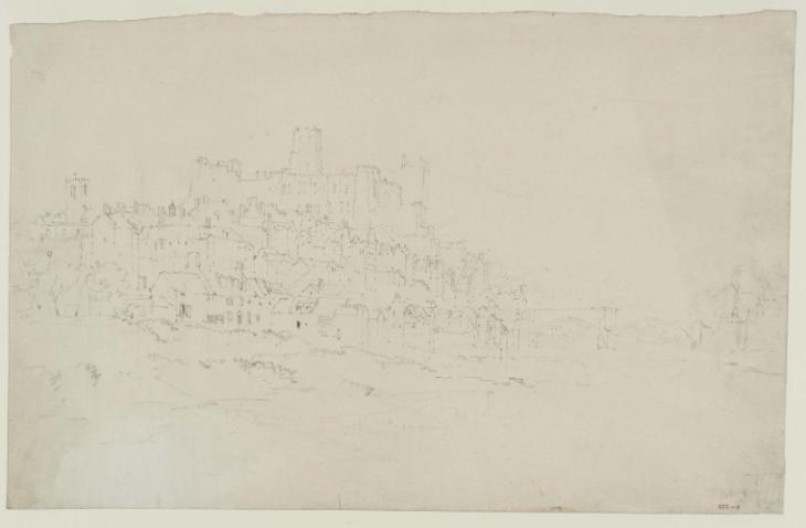 Joseph Mallord William Turner, ‘View of Durham, with the Castle, Cathedral, and Framwellgate Bridge’ 1801