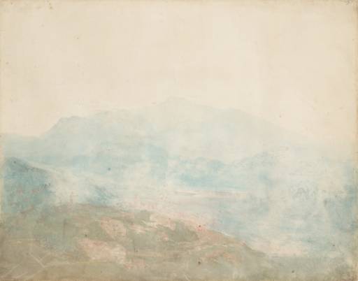 Joseph Mallord William Turner, ‘View across a Valley towards Cader Idris’ ?1799-1800
