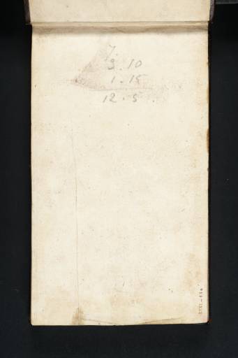 Joseph Mallord William Turner, ‘Arithmetic (Inscription by Turner)’ 1802