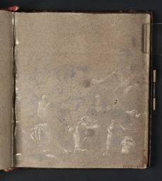 The Raising of Lazarus, after Guercino, Joseph Mallord William Turner, 1802, Graphite on paper