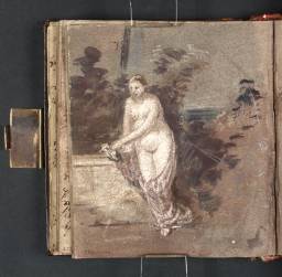 Concert-champêtre, after Giorgione/Titian, Joseph Mallord William Turner, 1802, Graphite on paper