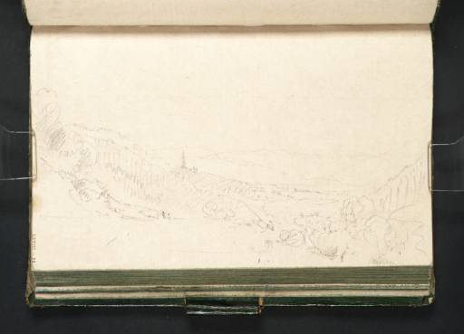 Joseph Mallord William Turner, ‘Distant View of Autun among Wooded Hills’ 1802