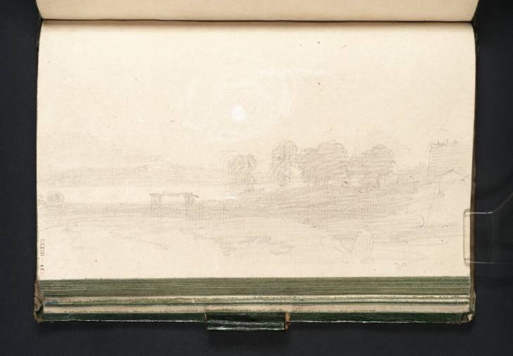 Joseph Mallord William Turner, ‘Lake Shore at Geneva; Moonrise’ 1802