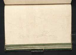 Near Cluses, with Le Môle, Joseph Mallord William Turner, 1802, Graphite on paper