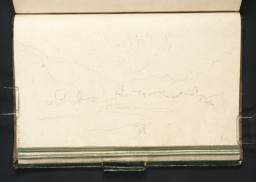 The Arve Valley from the Servoz Road; Towards the Pointe Percée Range, Joseph Mallord William Turner, 1802, Graphite on paper
