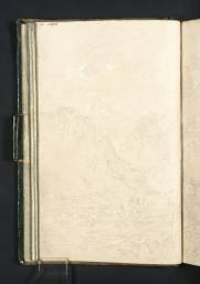 Mont Blanc, the Brenva Glacier and the Entrance to the Allée Blanche from near Entreves, Joseph Mallord William Turner, 1802, Graphite and chalk on paper