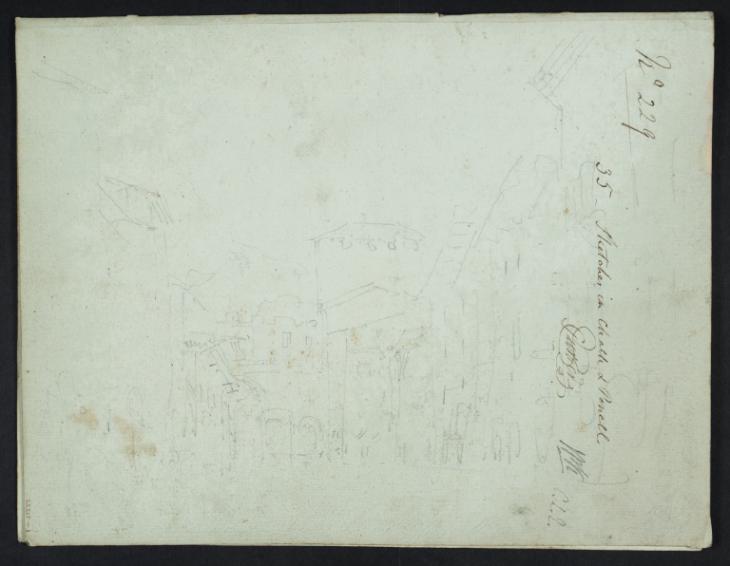 Joseph Mallord William Turner, ‘Street Scene: ?Via Sant'Anselmo, Aosta, with the Porta Praetoria’ 1802