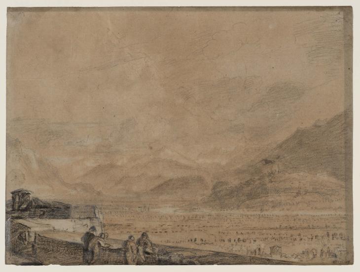 Joseph Mallord William Turner, ‘Grenoble and the Grésivaudan from the Donjon below the Bastille’ 1802