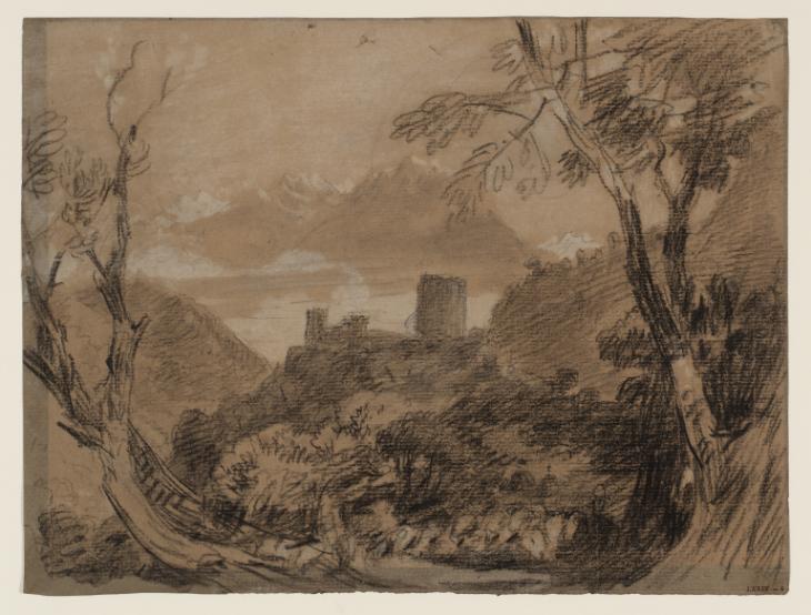 Joseph Mallord William Turner, ‘The Château d'Argent, above Villeneuve, Val d'Aosta, Mount Emilius in the Distance’ 1802