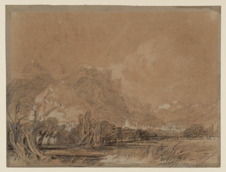 Joseph Mallord William Turner, ‘Grenoble from the River Drac; the Bastille, Mont Rachais and Mont St Eynard’ 1802