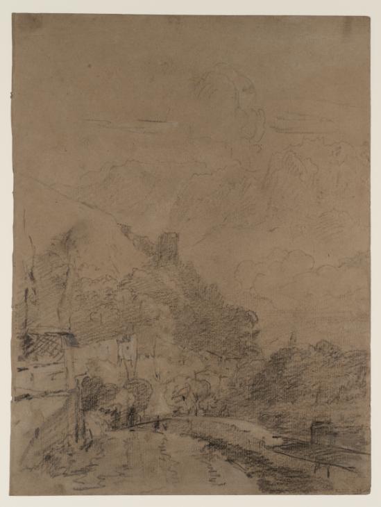 Joseph Mallord William Turner, ‘The Road into Martigny from Sembrancher, the Castle of La Bâtiaz Overlooking the Rhône Valley’ 1802