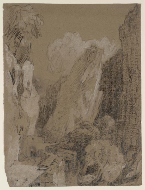 Joseph Mallord William Turner, ‘The Pic de l'Oeillette, Gorges du Guiers Mort, Chartreuse’ 1802