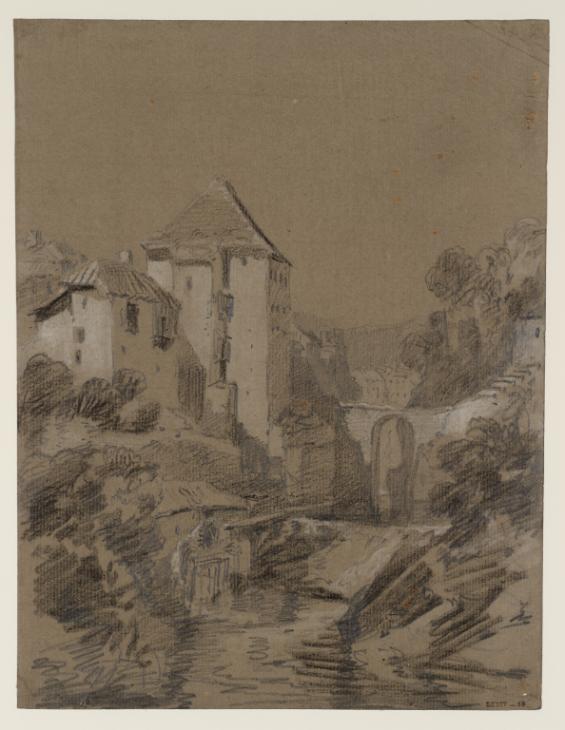 Joseph Mallord William Turner, ‘Rumilly: Buildings by the River Néphaz’ 1802