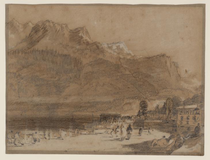 Joseph Mallord William Turner, ‘The Lake of Brienz from the Quay, the Faulhorn beyond’ 1802