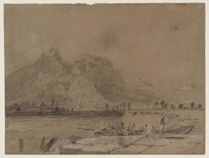 Joseph Mallord William Turner, ‘Near Grenoble: Mont Rachais and Mont St Eynard from the River Drac’ 1802