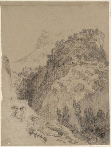 Joseph Mallord William Turner, ‘Crag and Village’ 1802