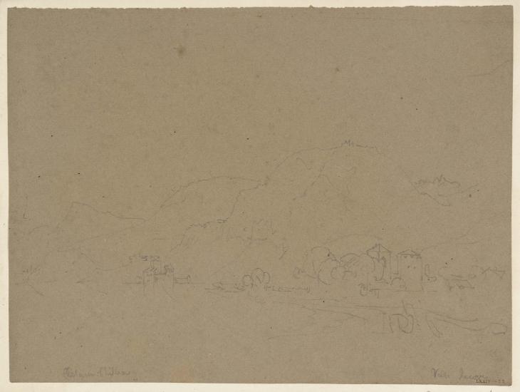 Joseph Mallord William Turner, ‘The Castle of Chillon and Villeneuve, Lake Geneva’ 1802