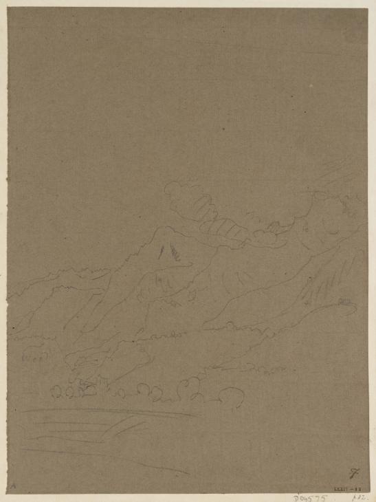 Joseph Mallord William Turner, ‘?Mountains Overlooking Lake Geneva’ 1802