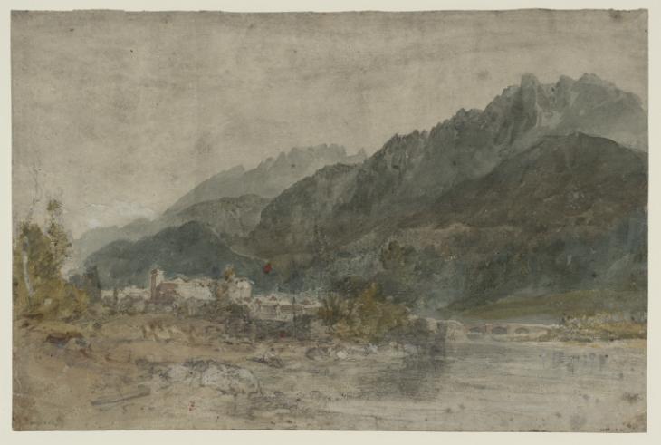 Joseph Mallord William Turner, ‘Bonneville and the River Arve from the Geneva Road, Looking East’ 1802