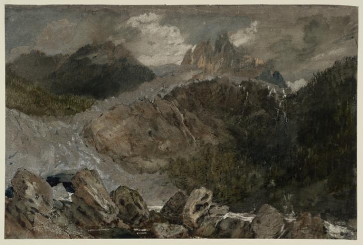 Joseph Mallord William Turner, ‘The Source of the Arveyron below the Glacier du Bois and Mer de Glace’ 1802