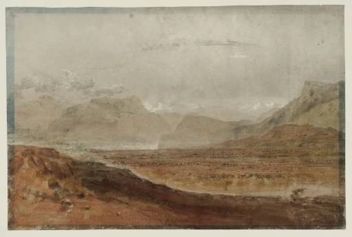 Joseph Mallord William Turner, ‘Entrance to the Isère Valley from above La Frette, on the Road from Lyon to Grenoble’ 1802