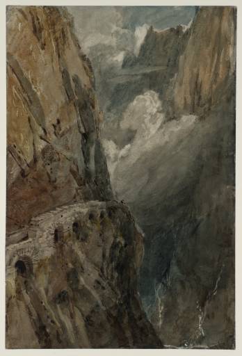Joseph Mallord William Turner, ‘The Schöllenen Gorge from the Devil's Bridge, Pass of St Gotthard’ 1802