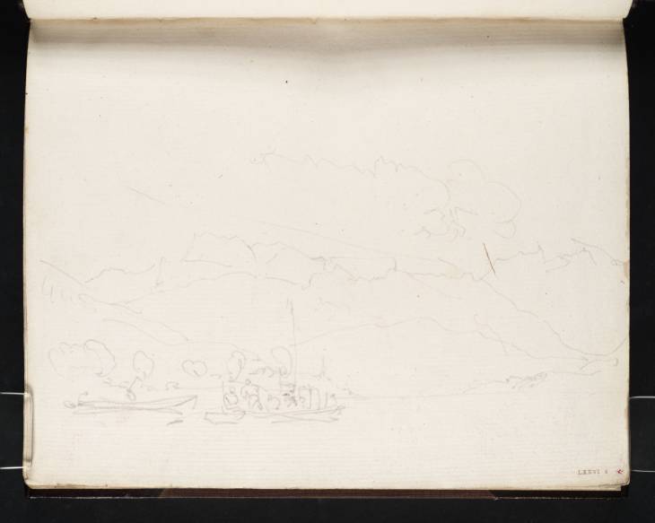 Joseph Mallord William Turner, ‘Lake Thun; Distant View of Spiez’ 1802
