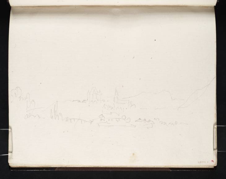 Joseph Mallord William Turner, ‘Thun, with Castle and Church from the Lake’ 1802