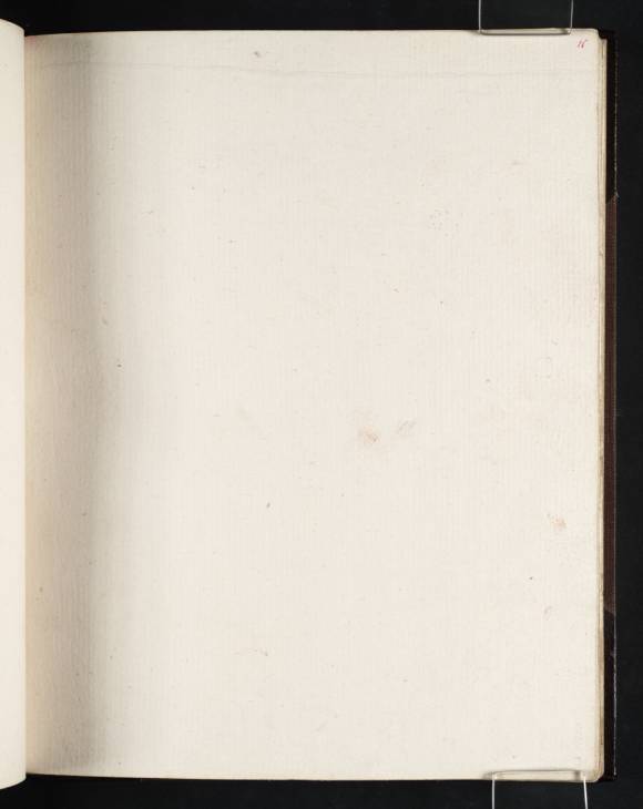 Joseph Mallord William Turner, ‘Blank’ 1802 (Blank right-hand page of sketchbook)