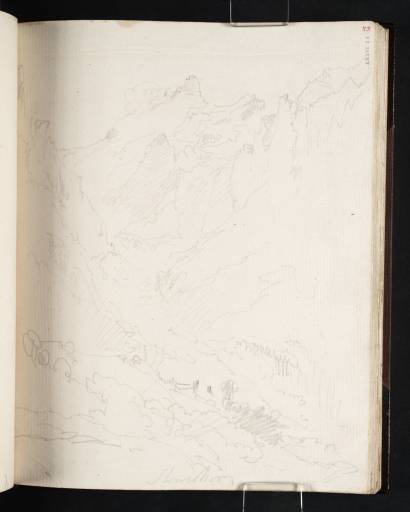Joseph Mallord William Turner, ‘Near Grindelwald; Glacier and Lower Slopes of the Schreckhorn’ 1802