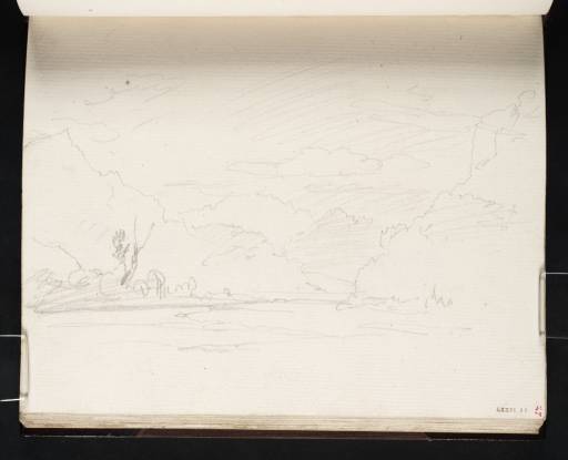 Joseph Mallord William Turner, ‘?Lake in the Meiringen Valley, with Distant Mountains’ 1802