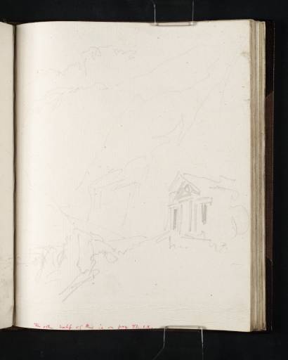 Joseph Mallord William Turner, ‘A Mountain Pass; ?St Gotthard. Building to the Right’ 1802