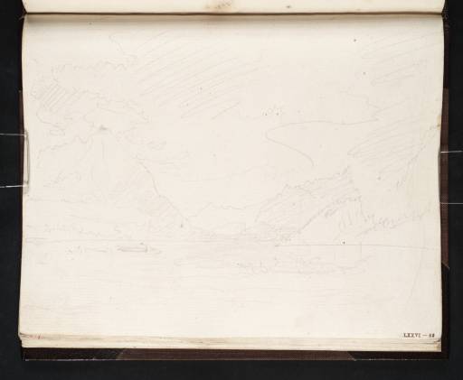 Joseph Mallord William Turner, ‘Lake Thun from Neuhaus; Storm over the Lake’ 1802