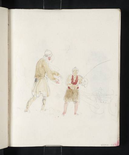 Joseph Mallord William Turner, ‘Peasant and Youth with a Barrow or Handcart’ 1802